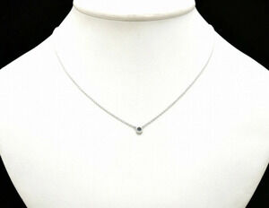 TIFFANYCo Tiffany by the Yard Necklace Silver Aquamarine